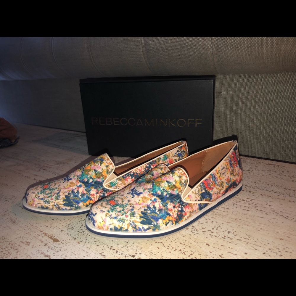 Rebecca Minkoff floral Cavan slip ons